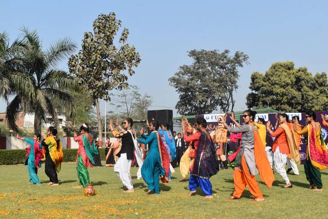 Folk dance on the lawns